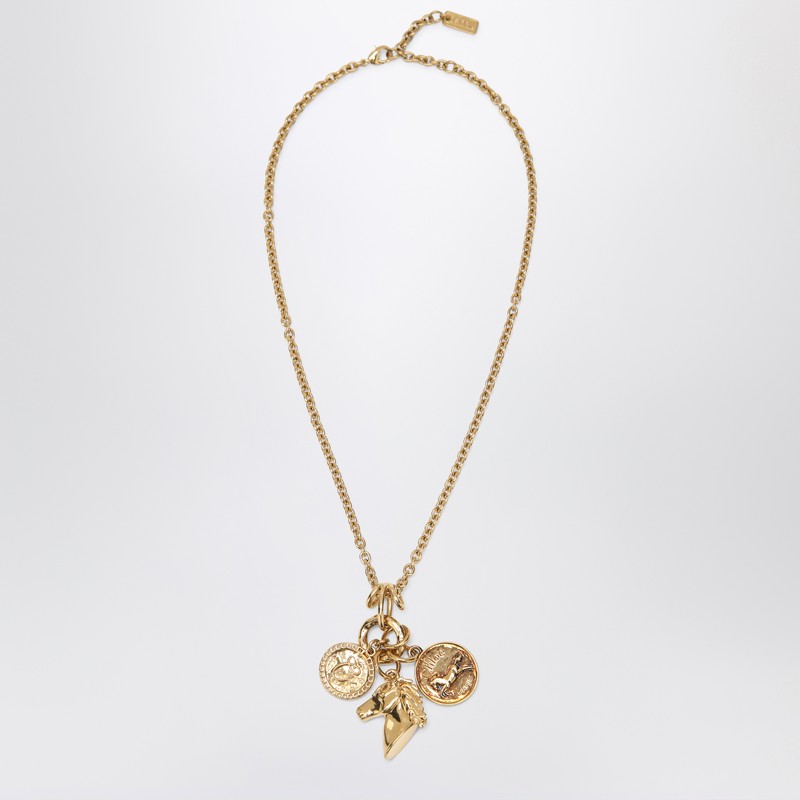 Chloé - Chloé Charm necklace in Vintage Gold brass - Jewellery