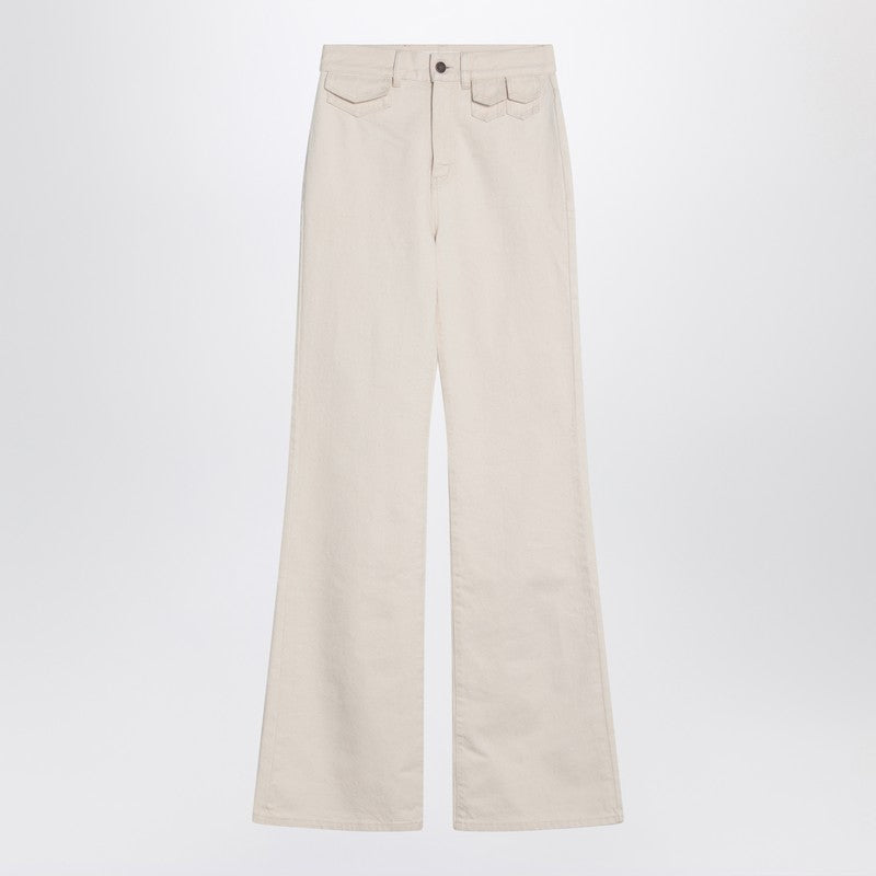 Chloé - Chloé Ivory flared denim trousers - Women’s Clothing
