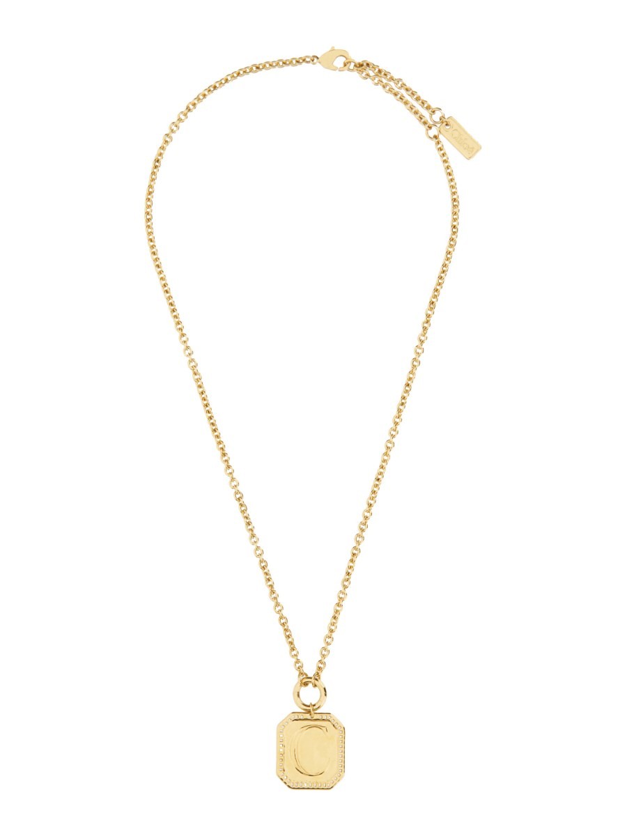 CHLOE’ - Chloe’ Brass Necklace - Woman->Accessories->NECKLACES