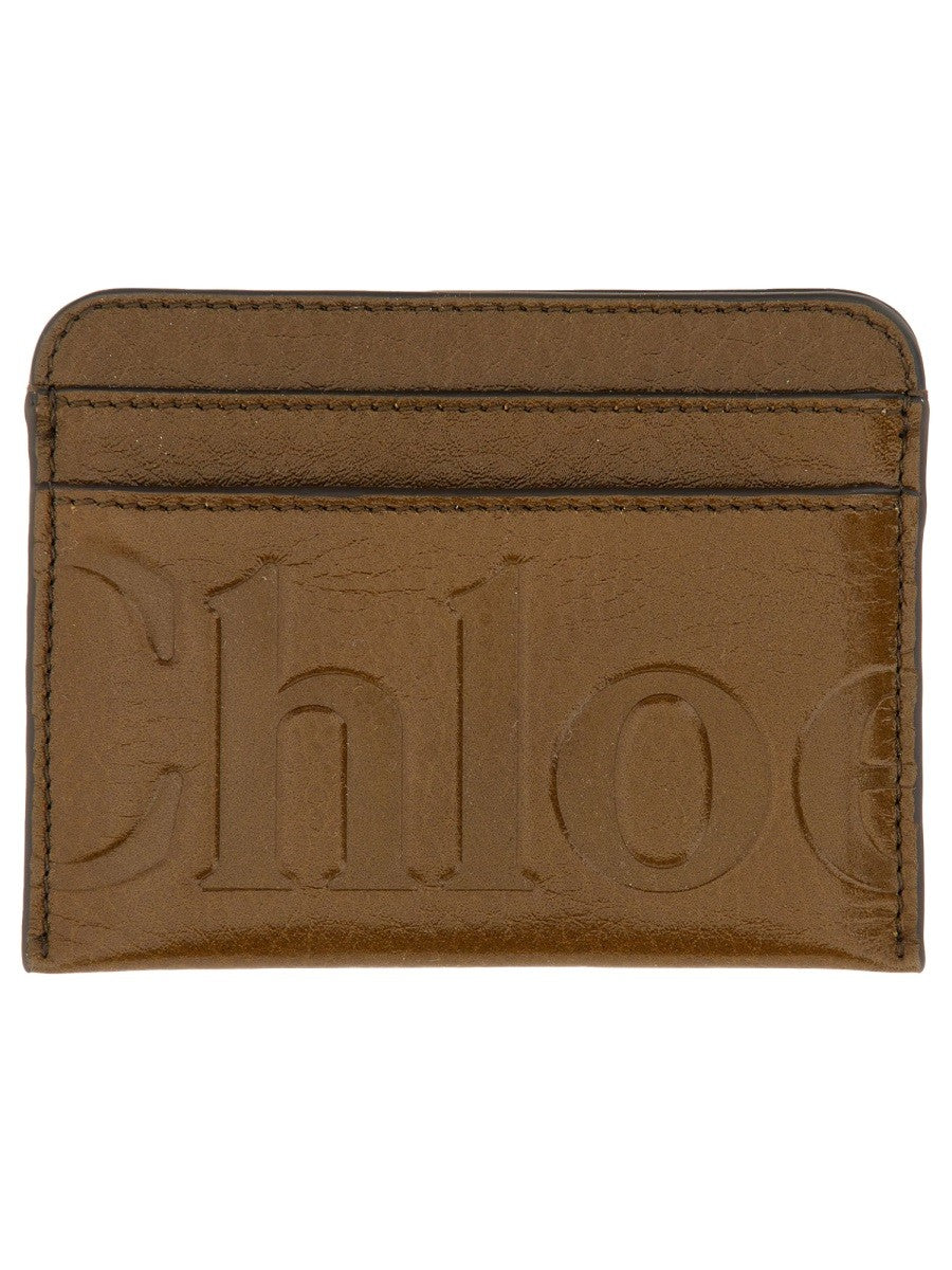 CHLOE’ - Chloe’ Leather Card Holder - Woman->Accessories->Wallets