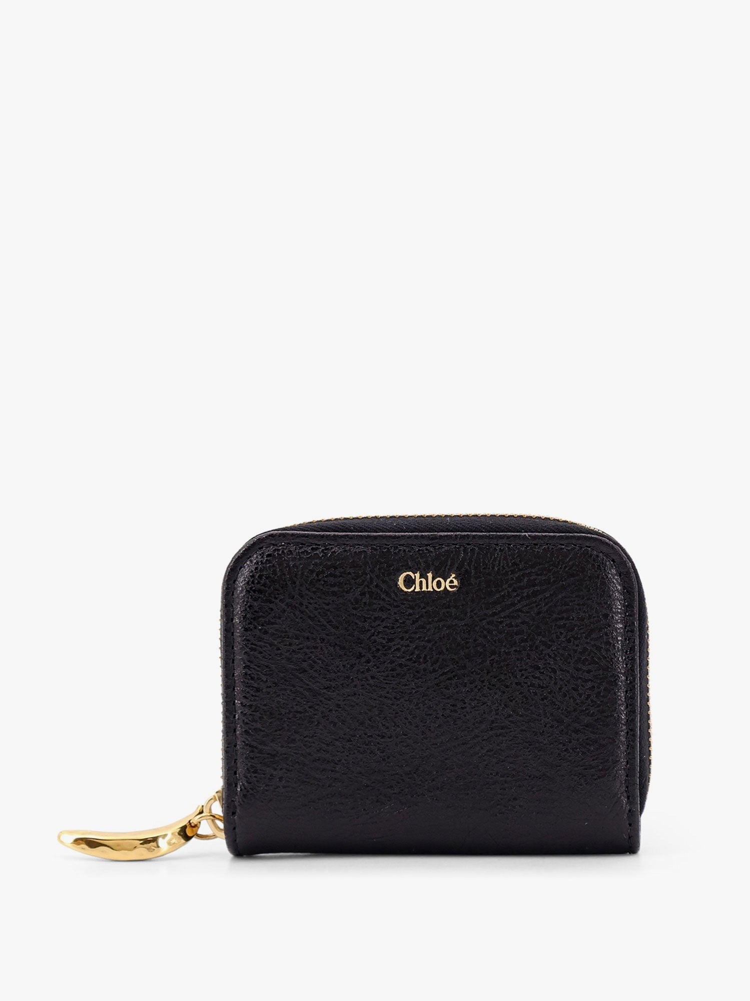 CHLOE’ - Leather Wallet With Frontal Logo - Home->Woman->Accessories->Wallets