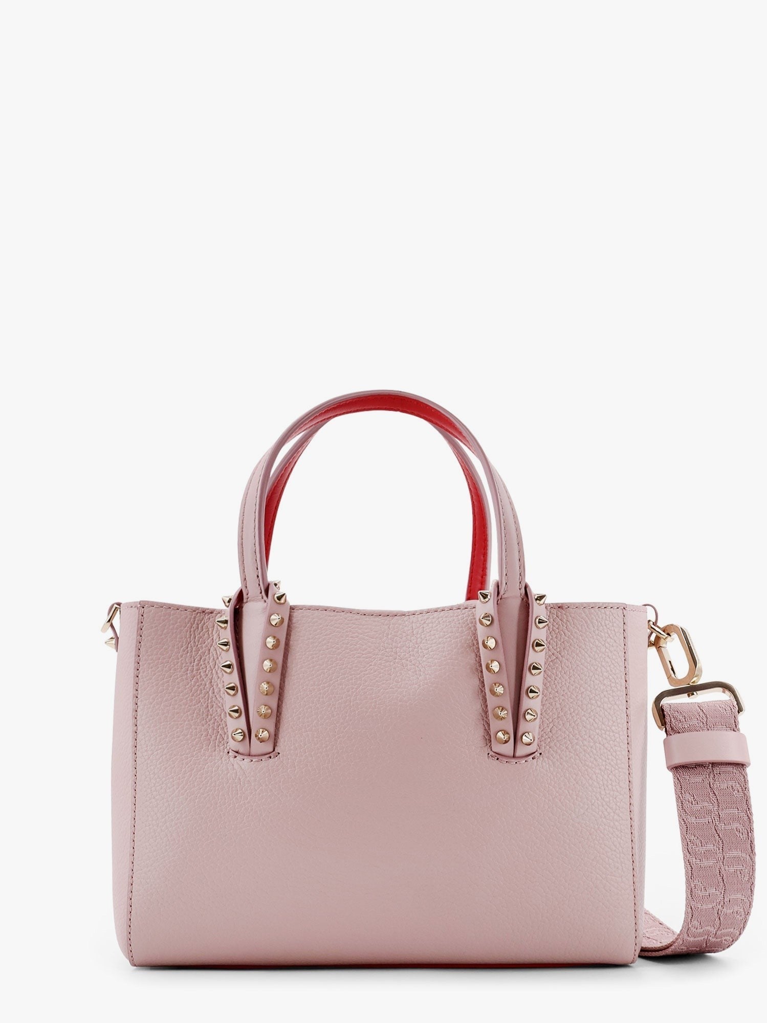 CHRISTIAN LOUBOUTIN - Cabata Leather Handbag With Studs - Home->Woman->Bags->Handbags