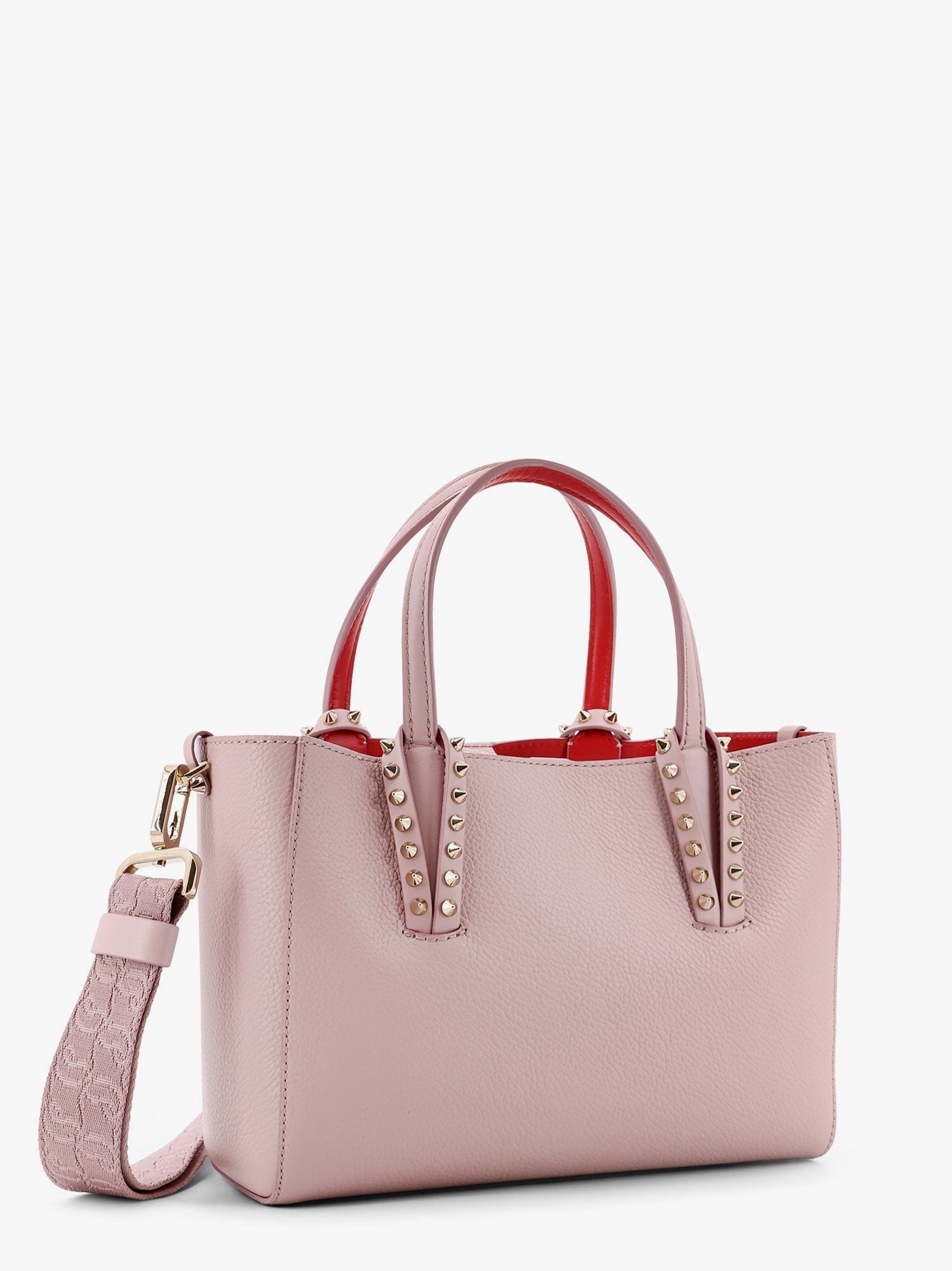 CHRISTIAN LOUBOUTIN - Cabata Leather Handbag With Studs - Home->Woman->Bags->Handbags