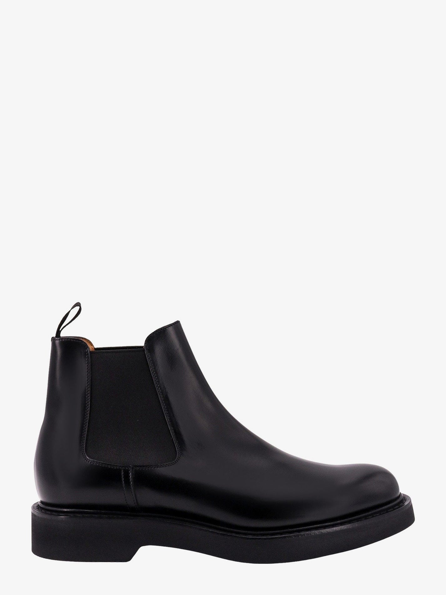 CHURCH’S - Church’s Black Leather Chelsea Boots - Home->Man->Shoes->Boots