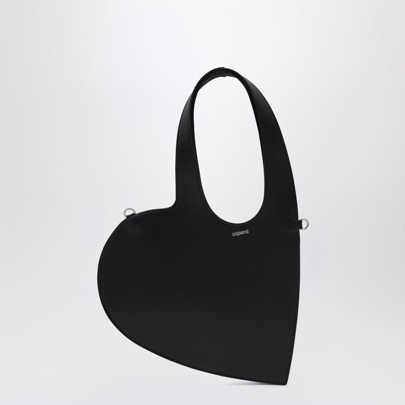 Coperni - Coperni Mini Heart bag in black leather - Shopper