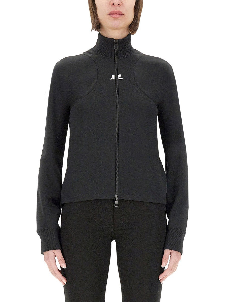 COURREGES - Courreges Interlock Scuba Jacket - Woman->Clothing->Jackets