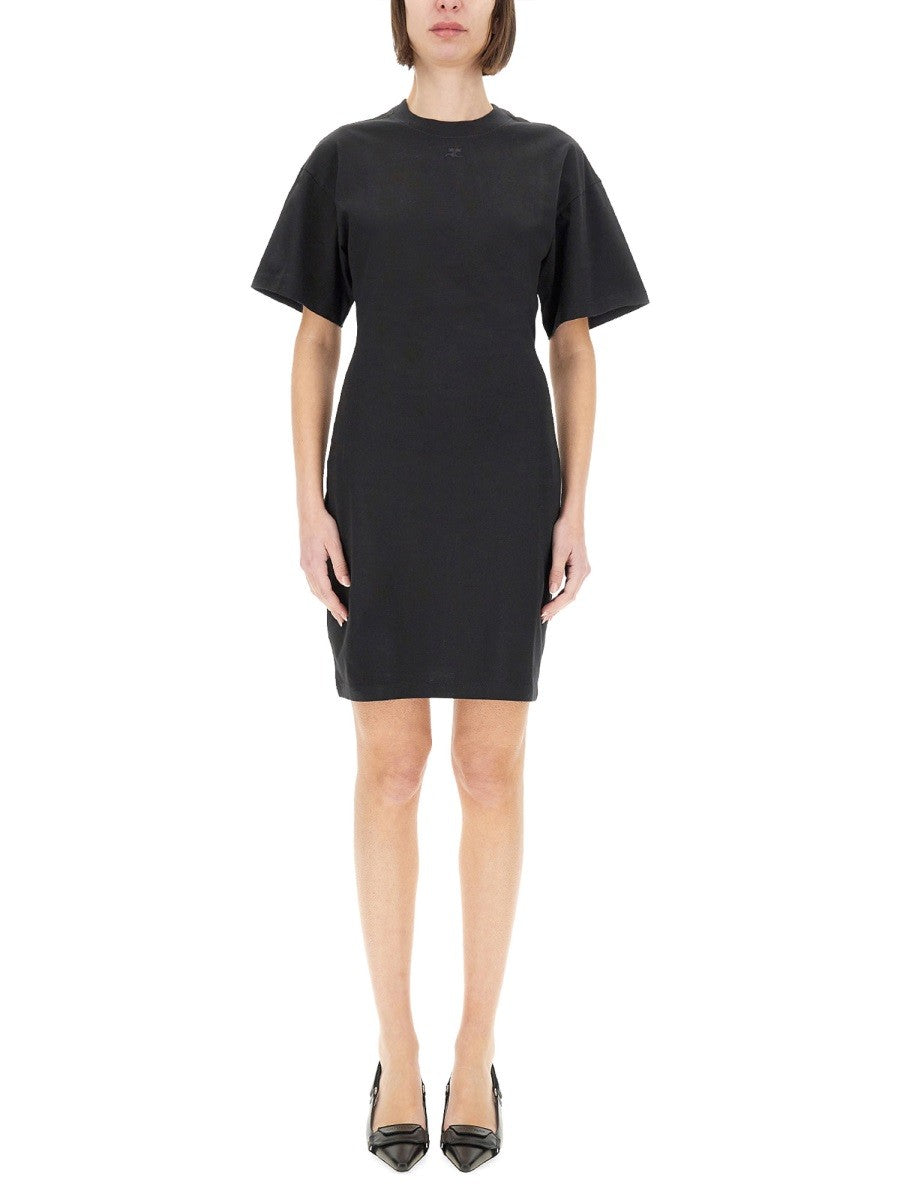 COURREGES - Courreges Short Cotton Dress - Women’s Clothing