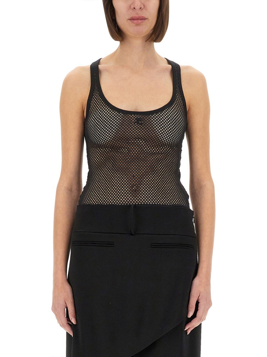 COURREGES - Courreges Mesh Tank Top - Women’s Tops