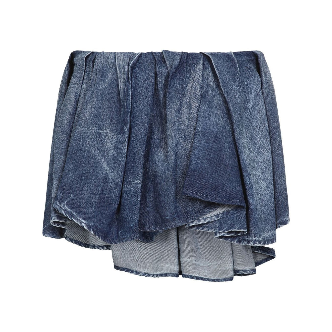 Diesel - Diesel Asymmetric Mini Skirt in Blue - Women’s Clothing