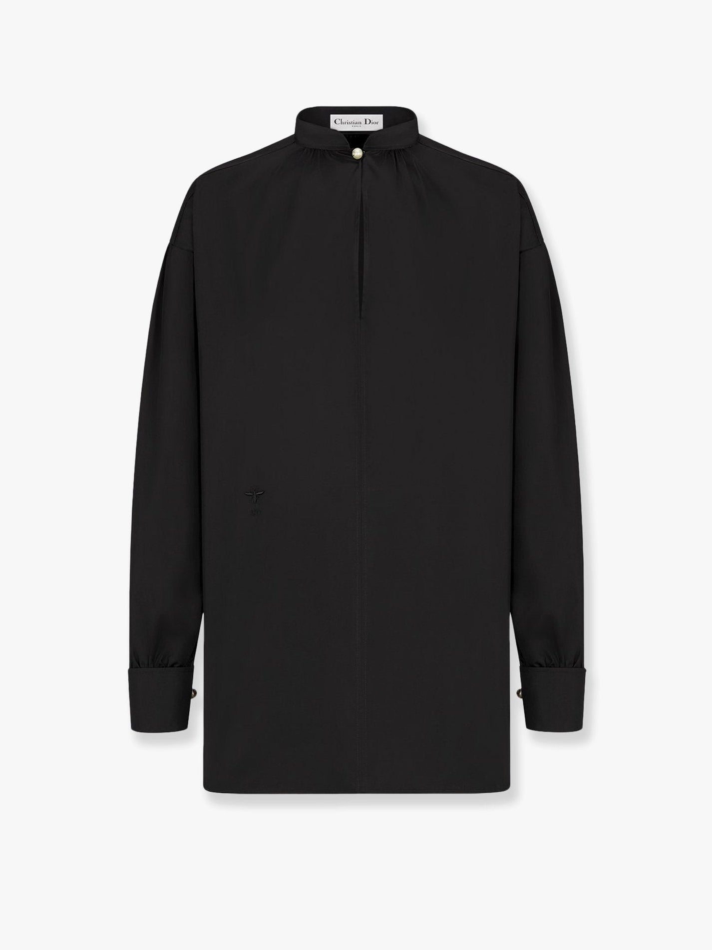 Dior - Dior Oversize Cotton Shirt With Iconic Bee And Monogram Embroidery - Women’s Tops