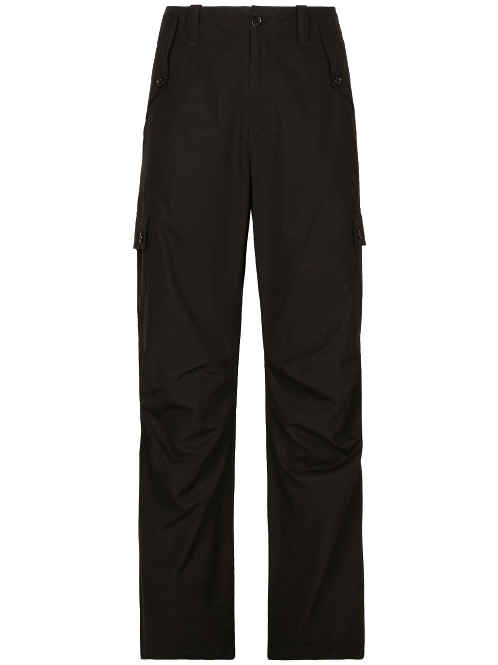 Dolce & Gabbana - Dolce & Gabbana Cargo With Logo Plaque - Trousers