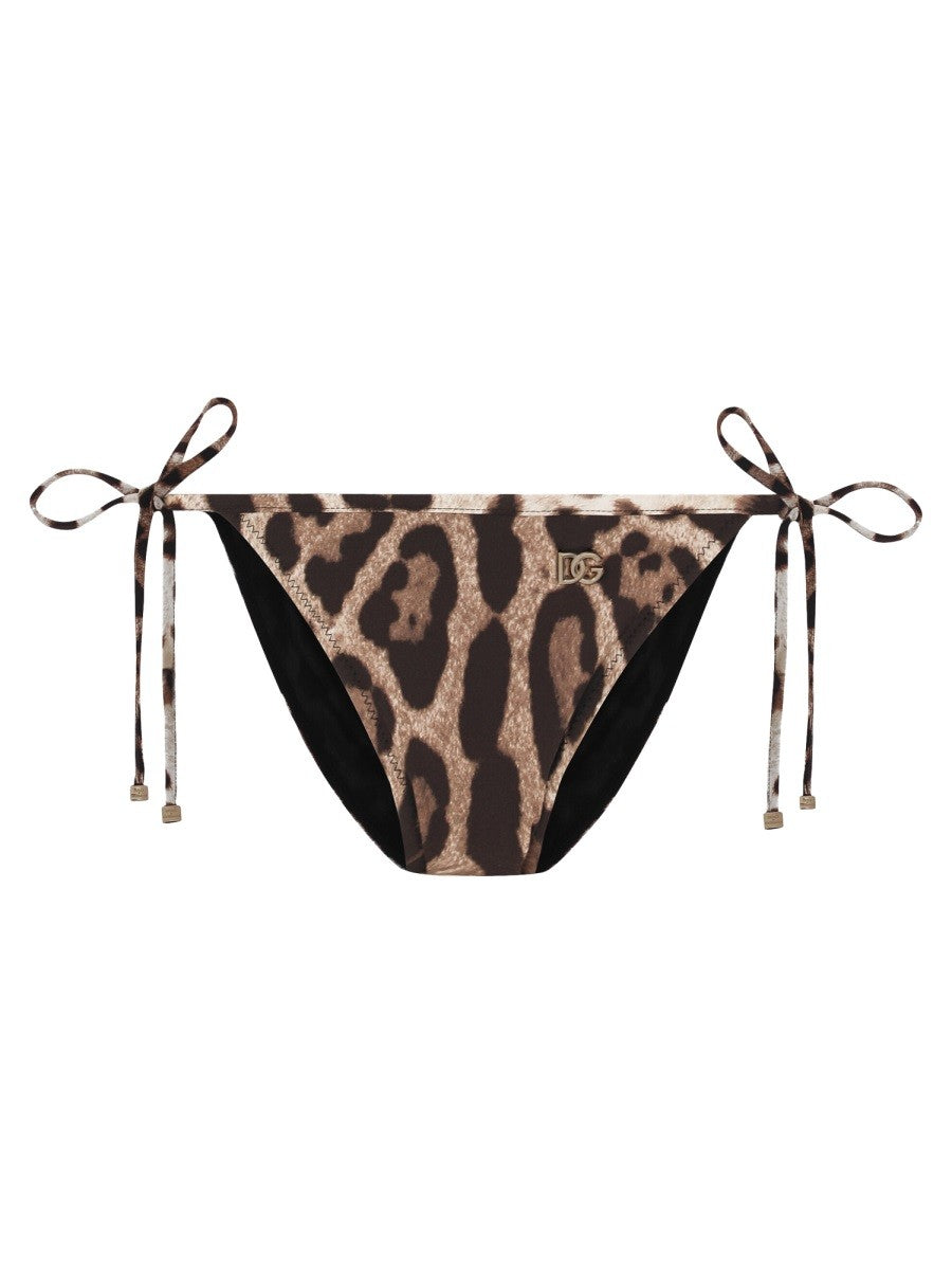 Dolce & Gabbana - Dolce & Gabbana Animal Print Bikini Briefs - Woman->Clothing->swimwear