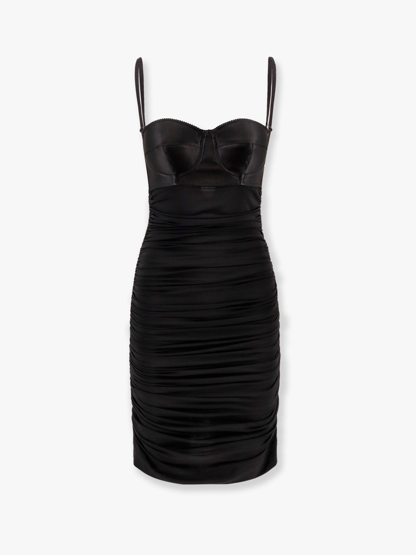 Dolce & Gabbana - Dolce & Gabbana Viscose Blend Dress With Bra Detail - Women’s Clothing