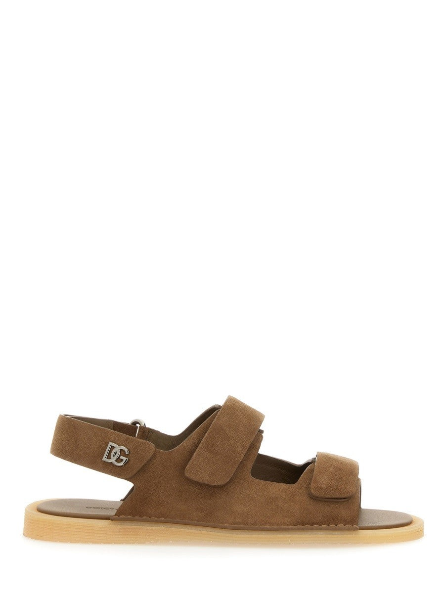 Dolce & Gabbana - Dolce & Gabbana Suede Sandal - Men’s Shoes