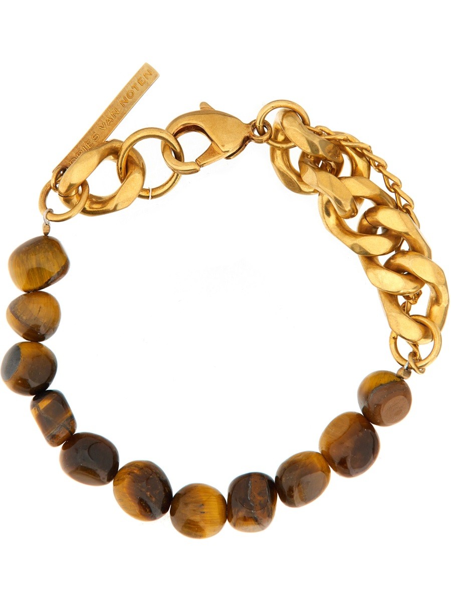 Dries Van Noten - Dries Van Noten Chain Bracelet With Stones - Men’s Accessories
