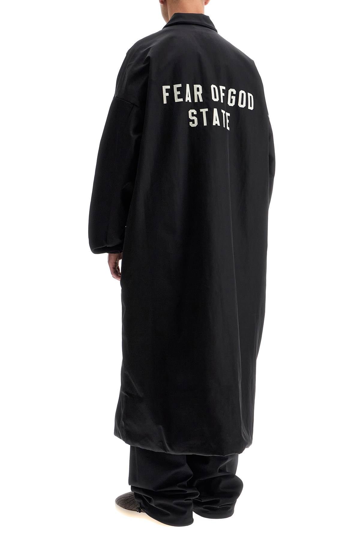 Fear Of God ESSENTIALS - Fear Of God ESSENTIALS long nylon jacket with logo patch. - Jackets