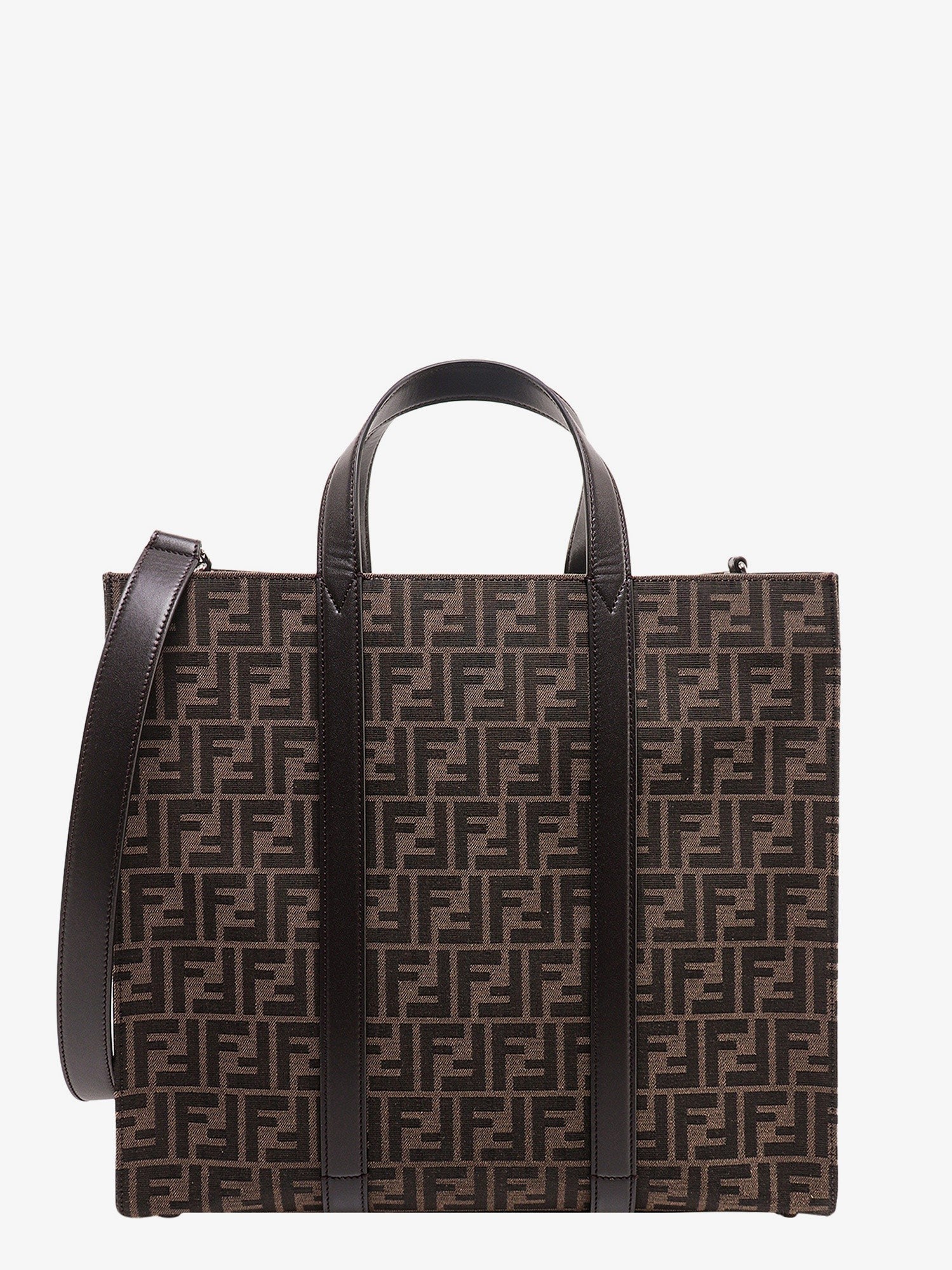 Fendi - Handbag With Ff Recycled Jacquard Fabric - Home->Man->Bags->Handbags