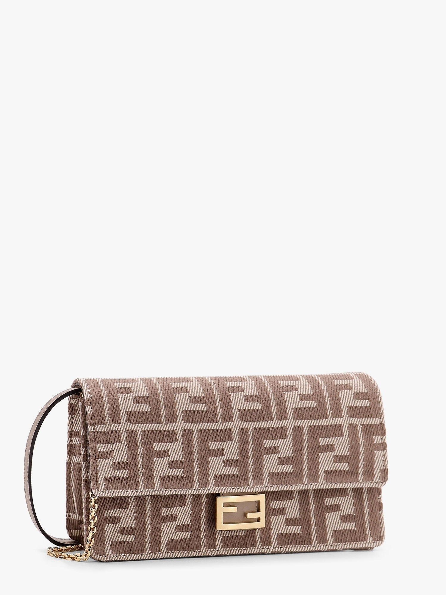 Fendi - Wallet On Chain Baguette With Shoulder Strap - Small Leather Goods
