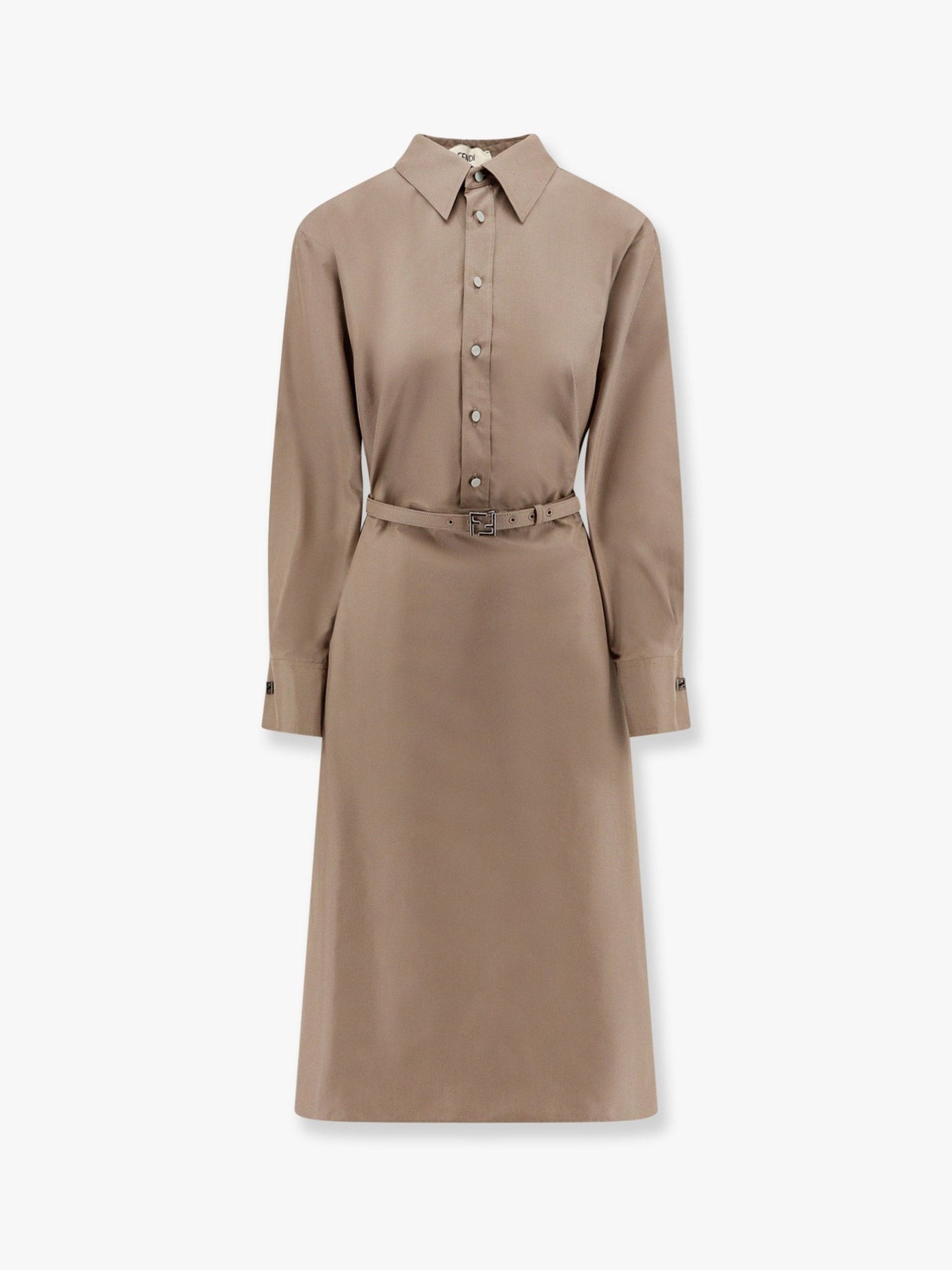 Fendi - Fendi Cotton And Silk Chemisiere Dress - Woman->Clothing->Dresses->Vestiti Lunghi