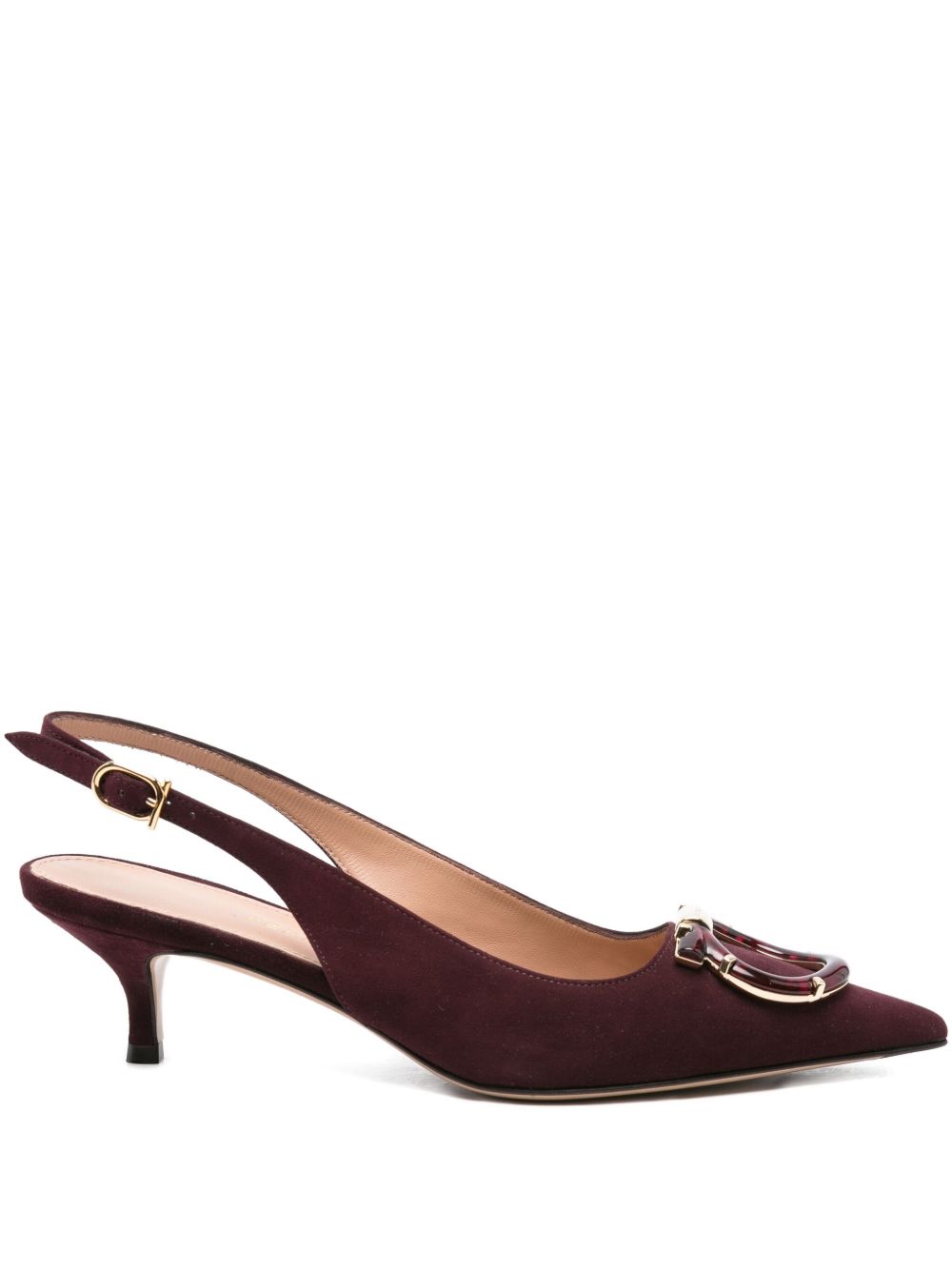 Ferragamo - Ferragamo With Heel Bordeaux - Medium Heel