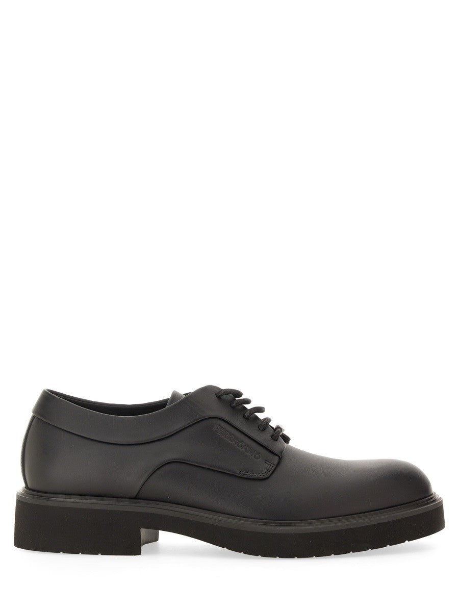 Ferragamo - Ferragamo Derby With Ornament - Men’s Shoes
