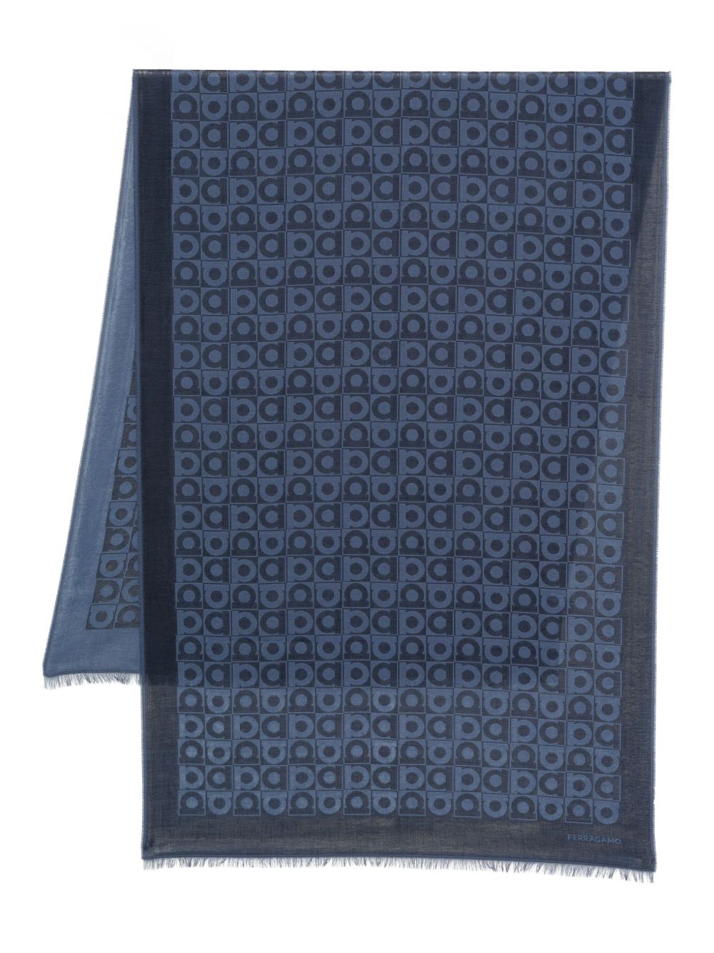 Ferragamo - Ferragamo Printed wool scarf - Men’s Accessories