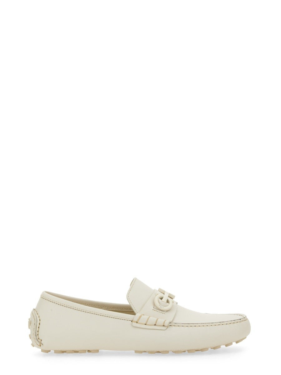 Ferragamo - Ferragamo Moccasin With Gancini Ornament - Men’s Shoes