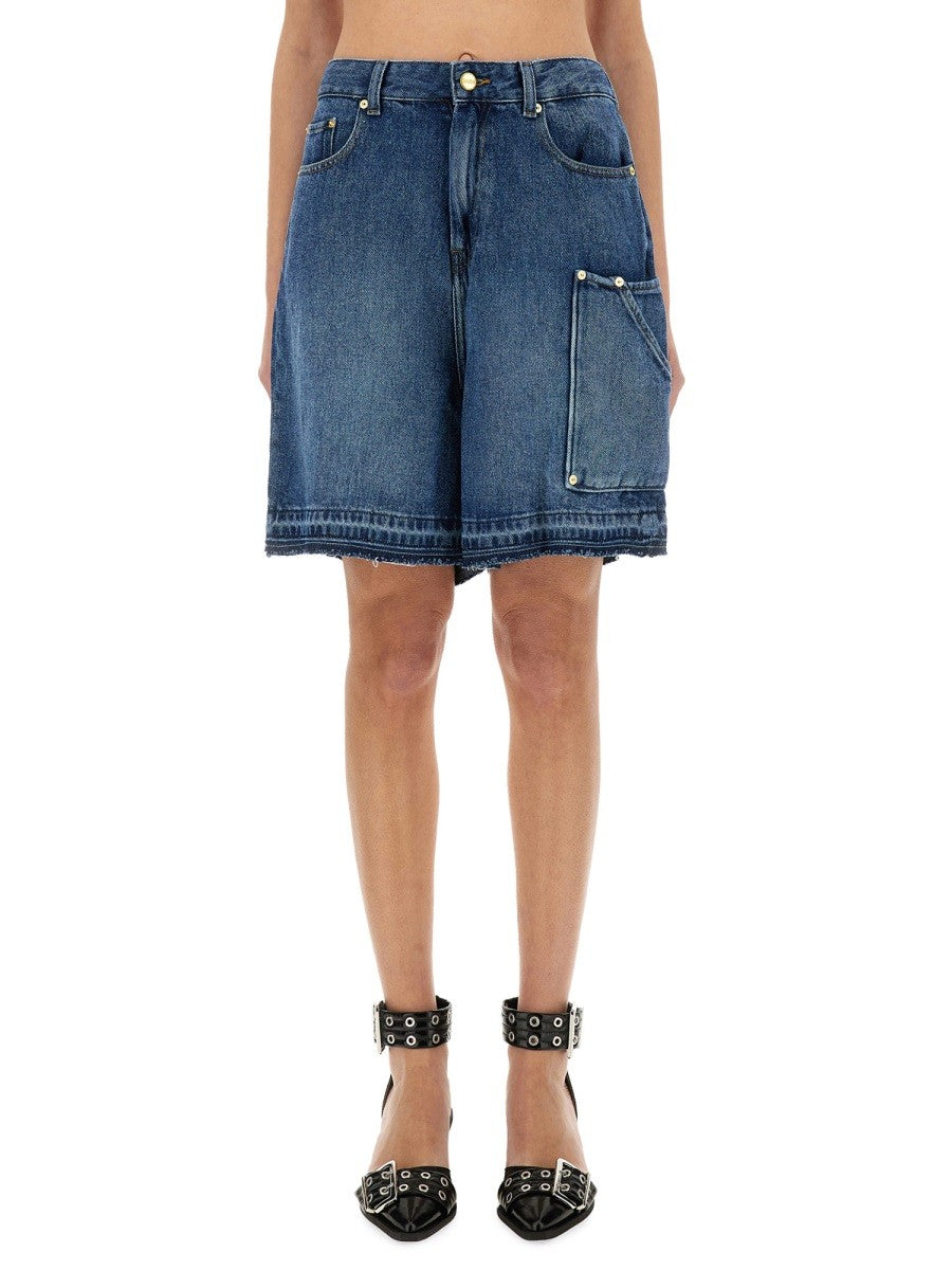 GANNI - Denim Shorts - Home->Woman->Clothing->Shorts