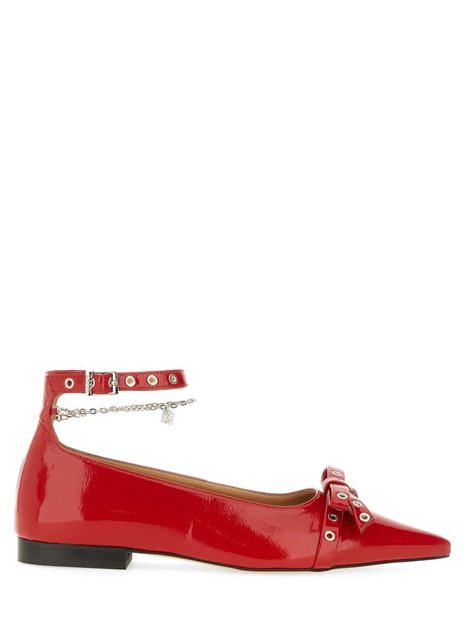 GANNI - Ganni Jewel Ballerina - Woman->FOOTWEAR->FLATS