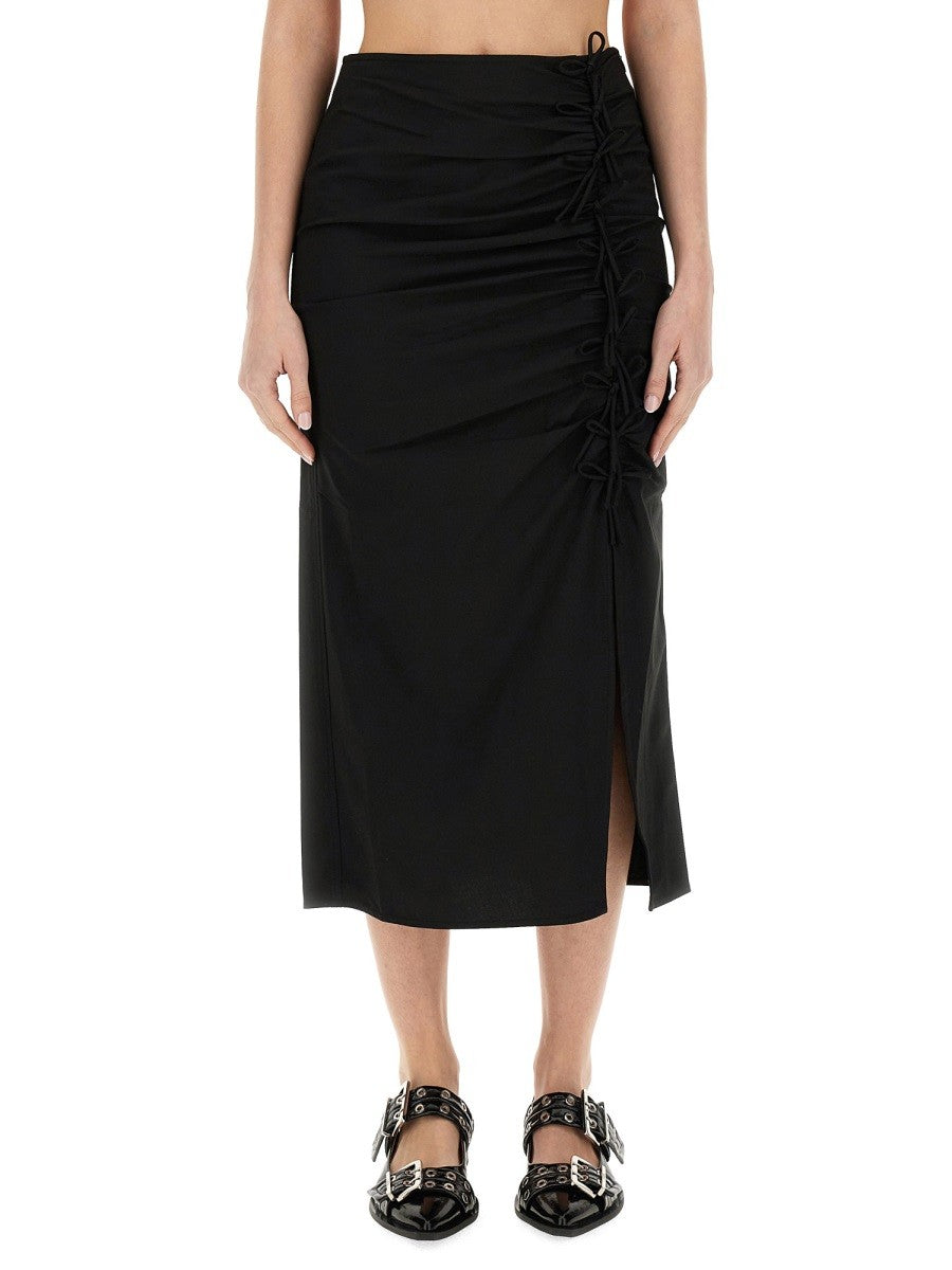 GANNI - Ganni Longuette Skirt - Women’s Clothing