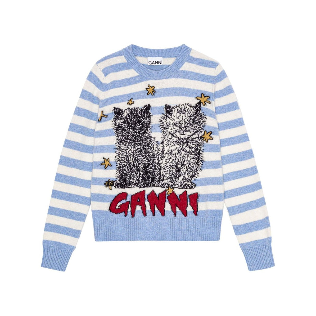 Ganni - GANNI Sweaters Clear Blue - Topwear