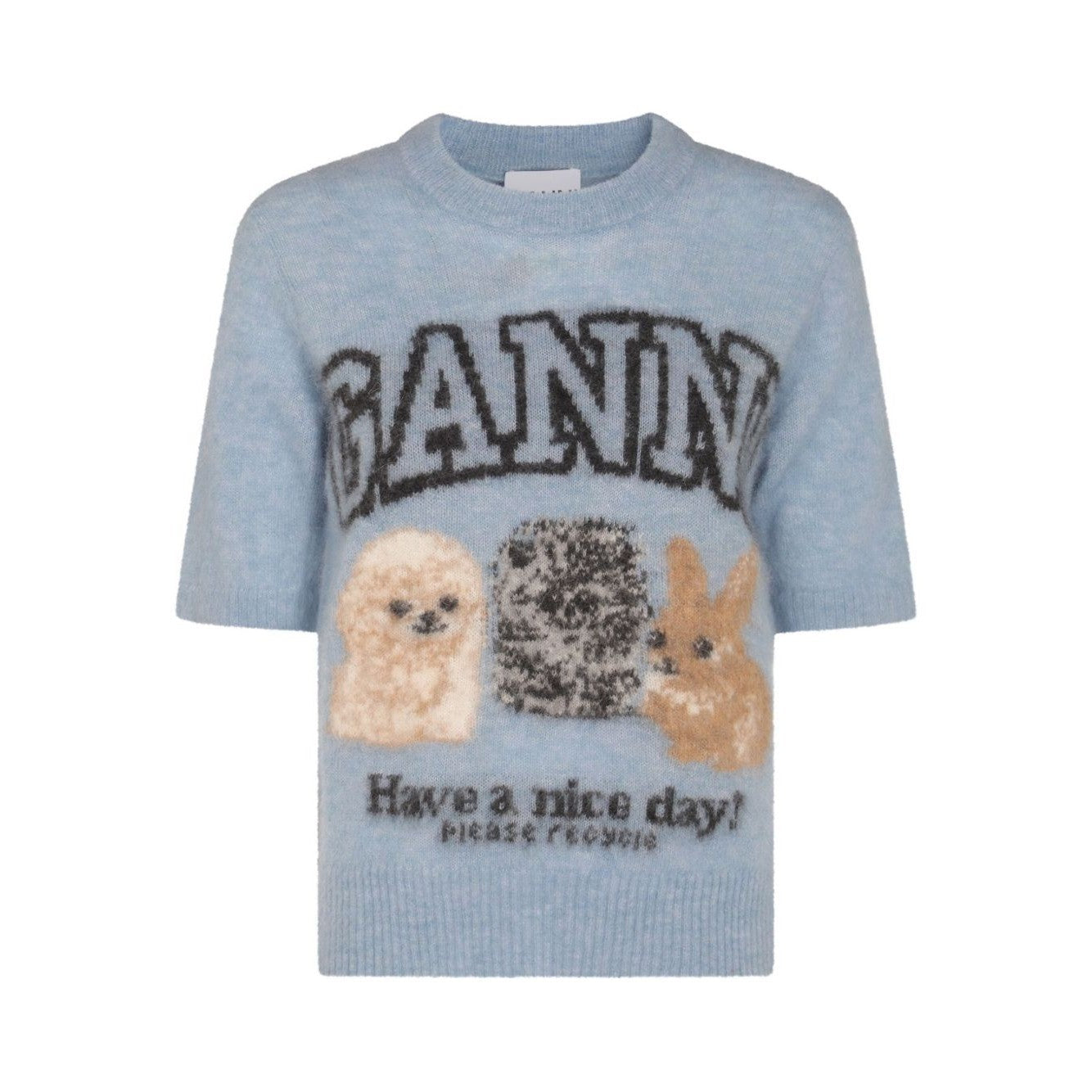 Ganni - GANNI Sweaters Clear Blue - Topwear