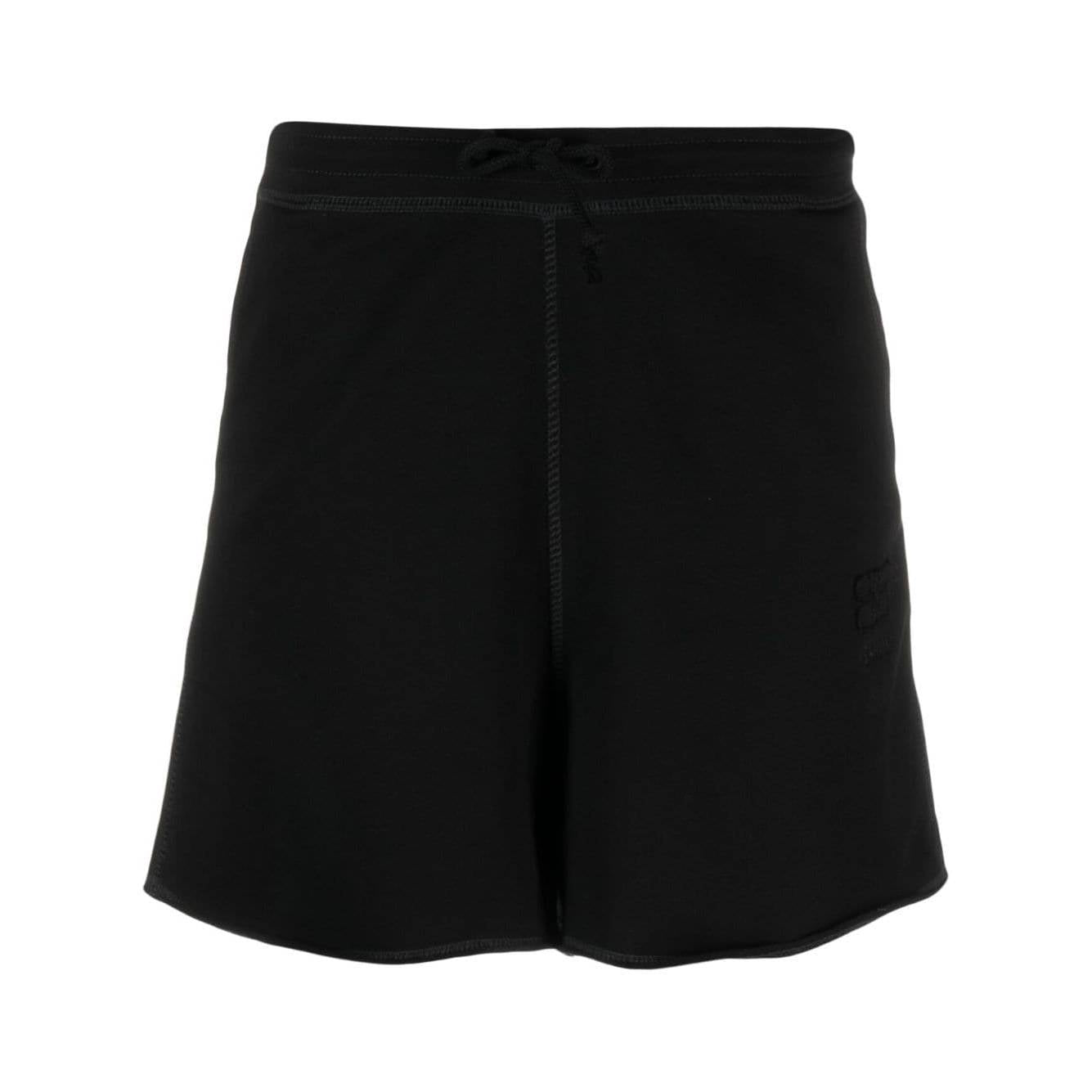 Ganni - Ganni logo-patch shorts - Women’s Clothing