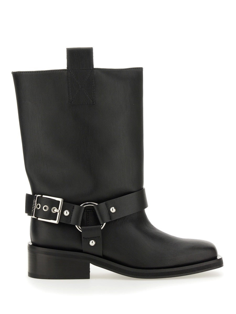 GANNI - Ganni Biker Boots - Woman->FOOTWEAR->BOOTS