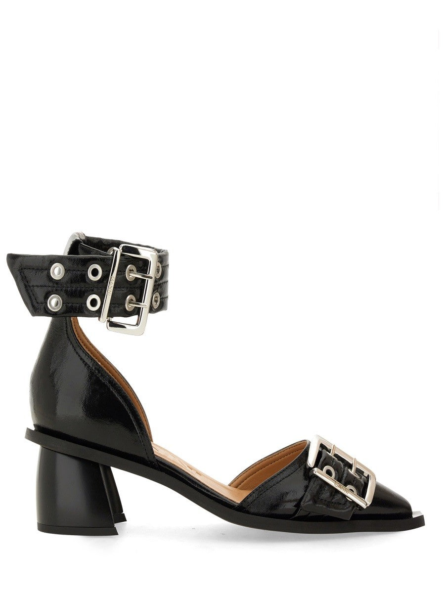 GANNI - Ganni Buckle Pump - Woman->FOOTWEAR->HIGH HEELS