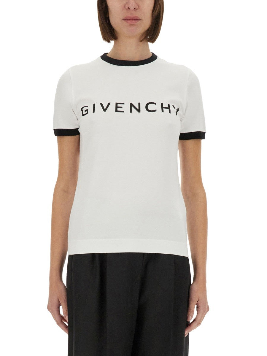 Givenchy - Givenchy Archetype Logo T Shirt - Woman->Clothing->t-shirts