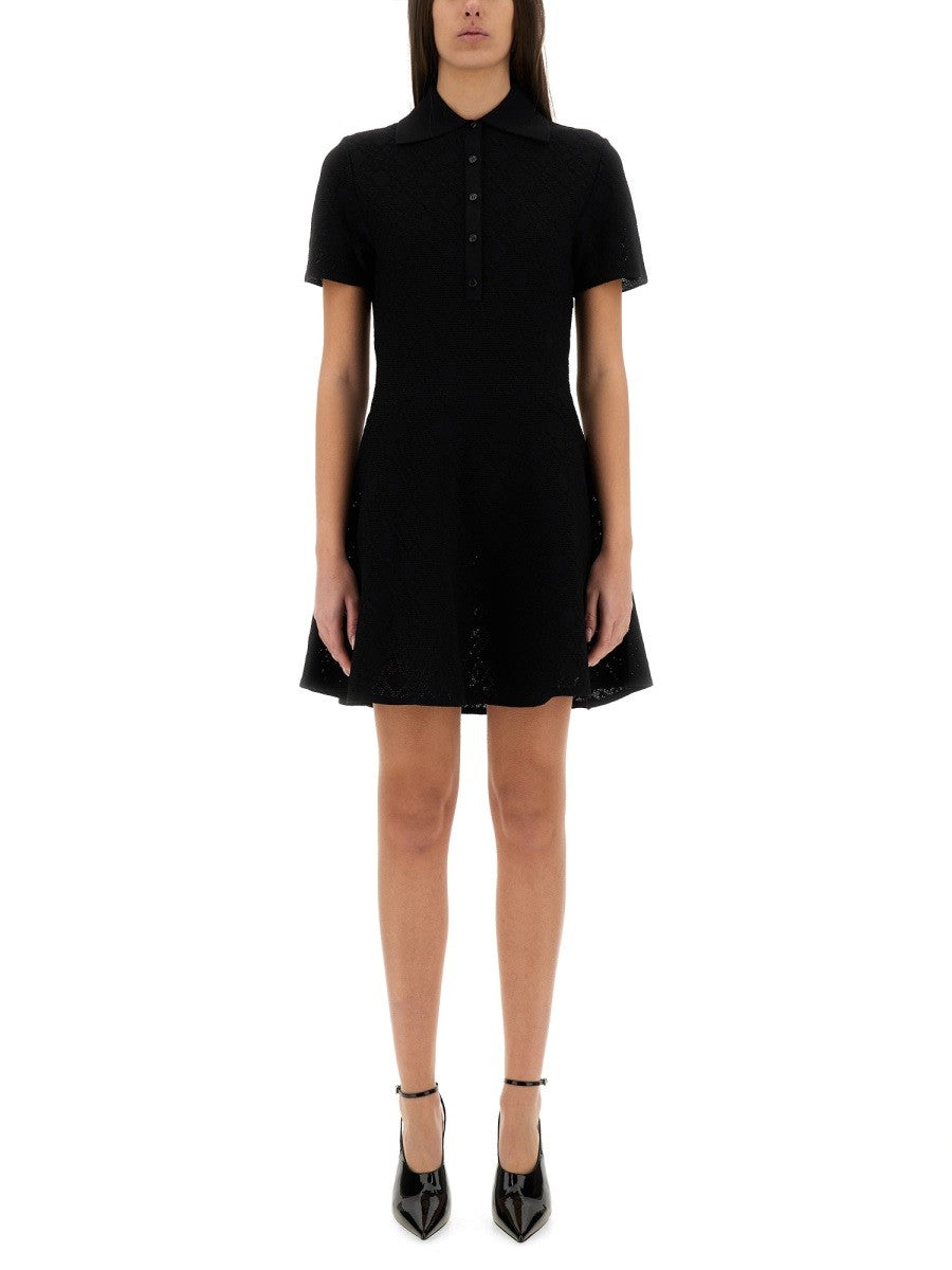 Givenchy - Givenchy ’Monogram 72’’ Jacquard Polo Style Dress - Women’s Clothing