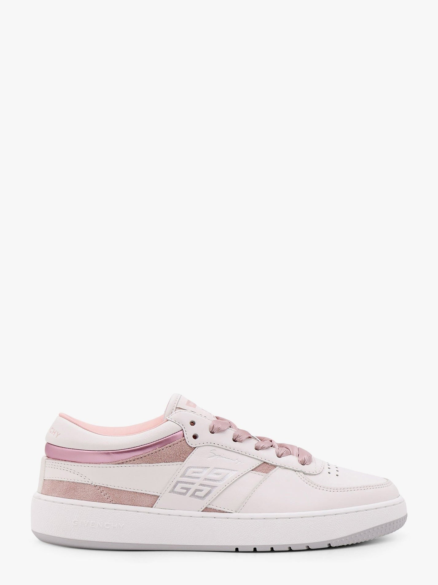 Givenchy - Givenchy G Move Leather And Suede Sneakers With Givenchy Engraving - Women’s Shoes
