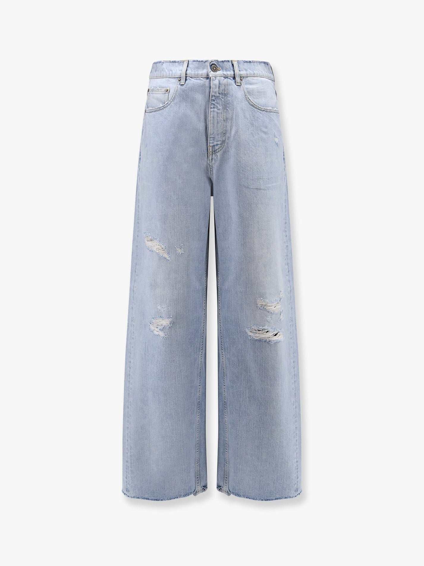 Golden Goose Deluxe Brand - Golden Goose Deluxe Brand Morgan Wide Leg Jeans With Stars Iconic Detail - Men’s Clothing