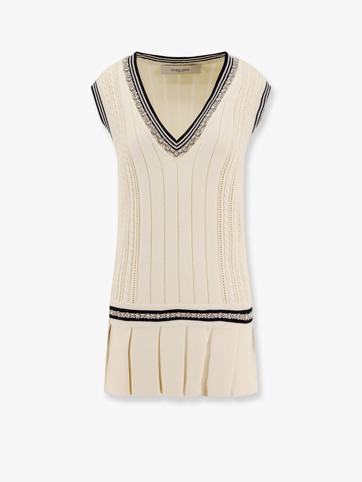 Golden Goose Deluxe Brand - Golden Goose Deluxe Brand Organic Cotton Dress With Crystals Embellishment
