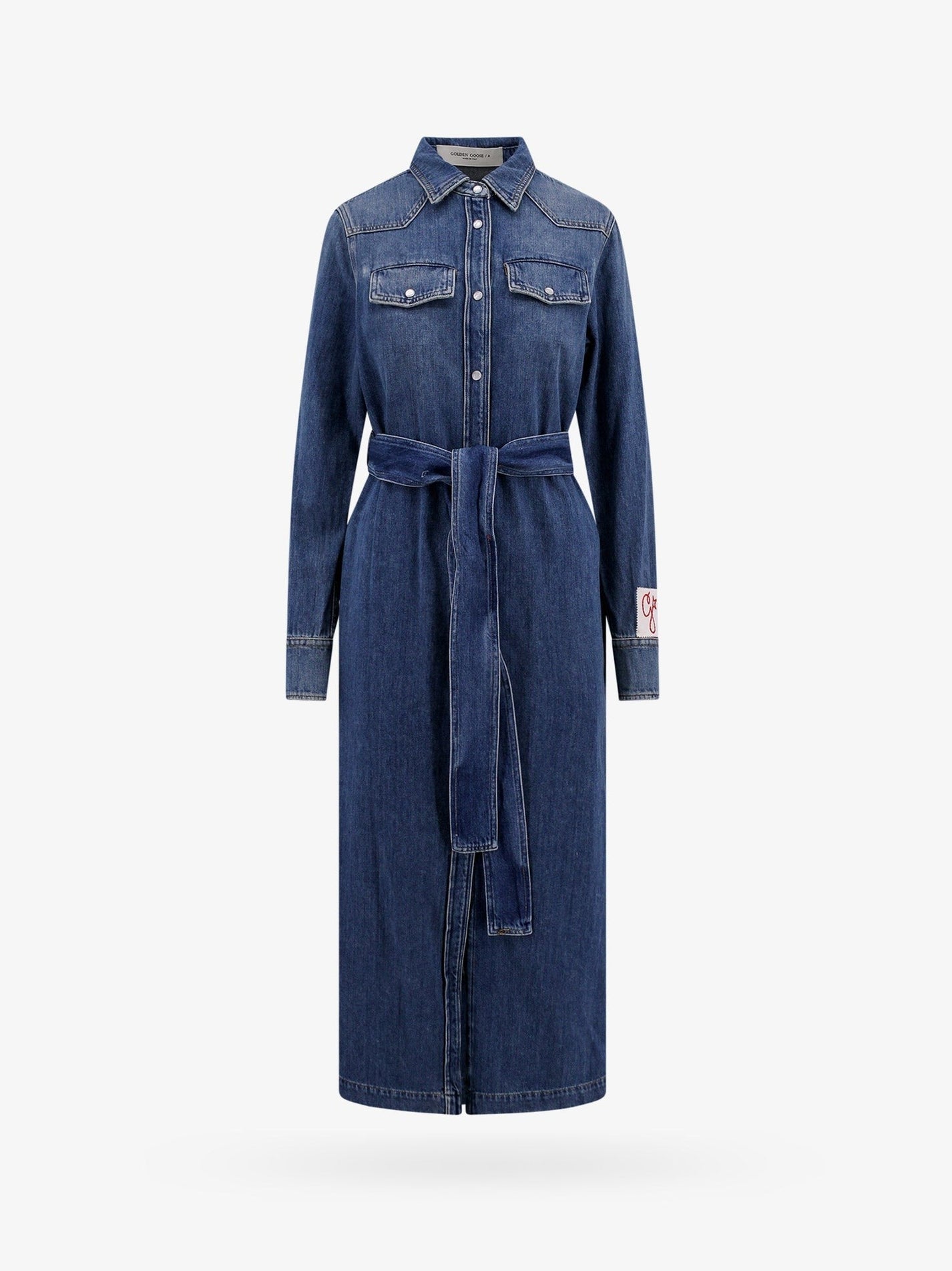 Golden Goose Deluxe Brand - Golden Goose Deluxe Brand Dana Denim Chemisier Dress - Woman->Clothing->Dresses