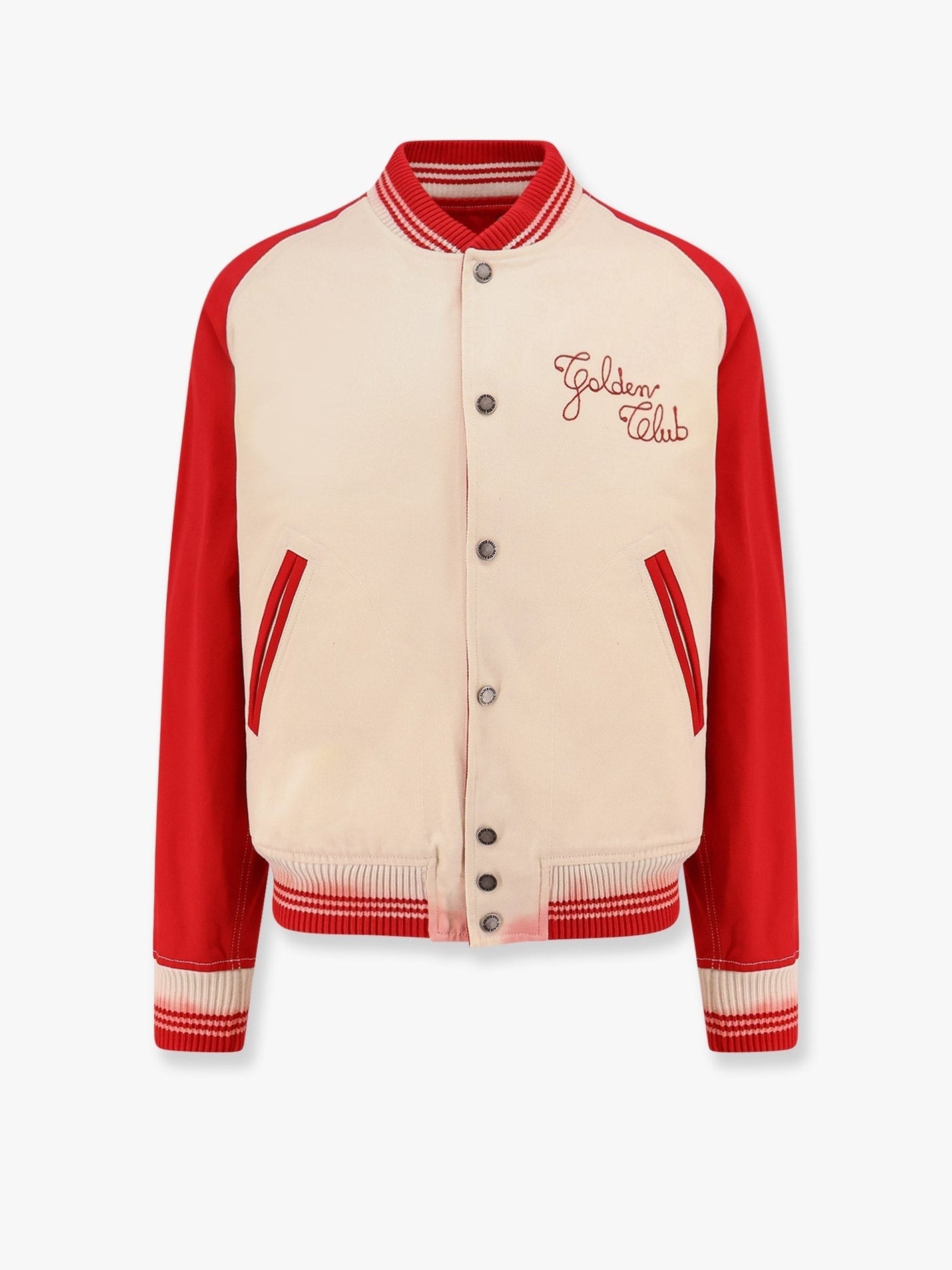 Golden Goose Deluxe Brand - Golden Goose Deluxe Brand Nic Cotton Jacket With Maxi Golden Club Embroidery - Men’s