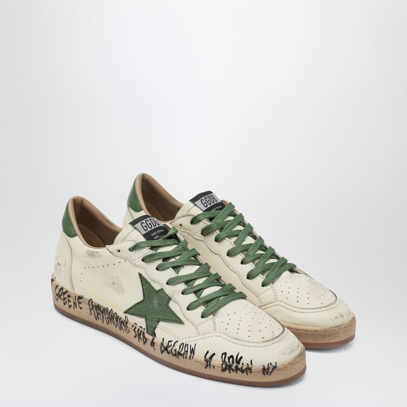 Golden Goose - Golden Goose Sneaker Ballstar white/green - Sneakers
