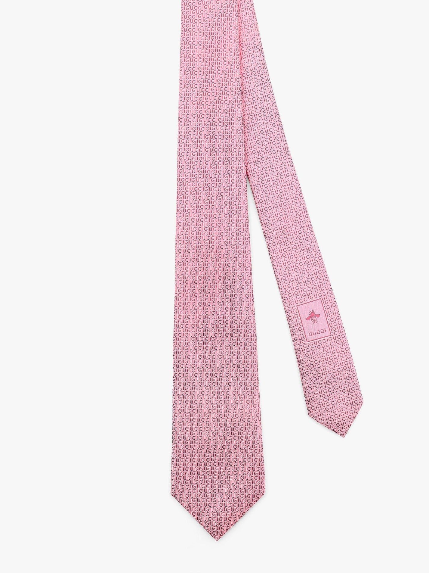 Gucci - Silk Tie With Writing Motif - Men’s Accessories