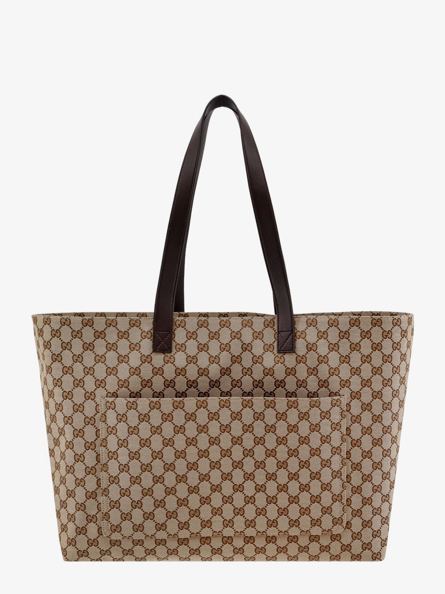 Gucci - Gucci Beige Gg Embossed Leather Shoulder Bag - Home->Man->Bags->Shoulder bags