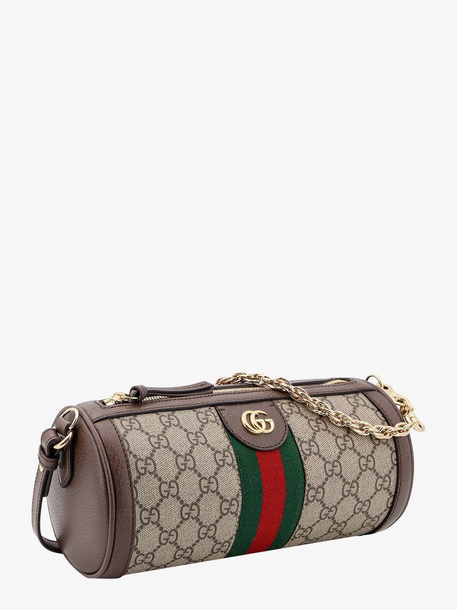 Gucci - Gg Supreme Fabric Shoulder Bag With Iconic Web Detail - Home->Woman->Bags->Shoulder bags