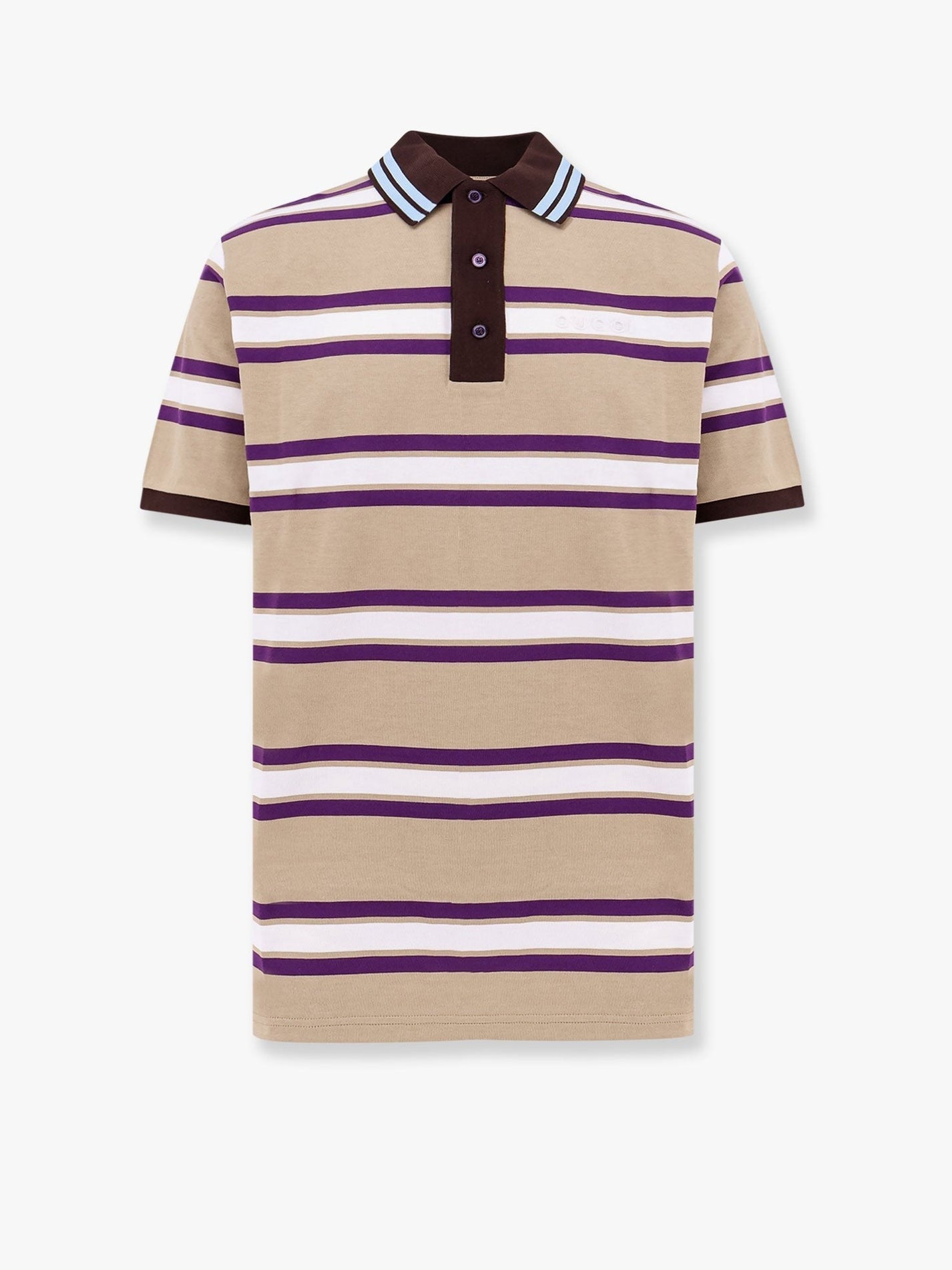 Gucci - Gucci Striped Cotton Polo Shirt - Men’s Tops