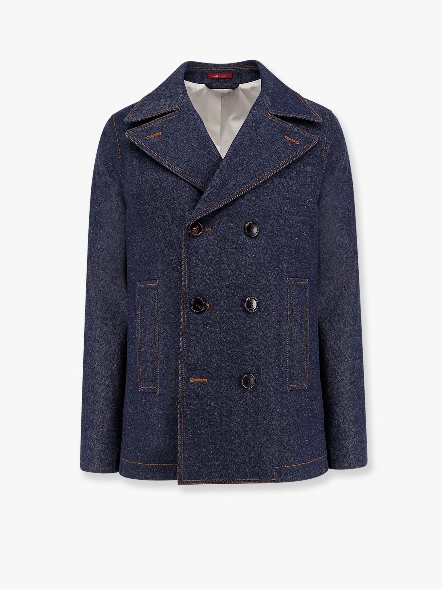 Gucci - Gucci Denim Peacoat With Contrasting Stitching - Men’s Tops