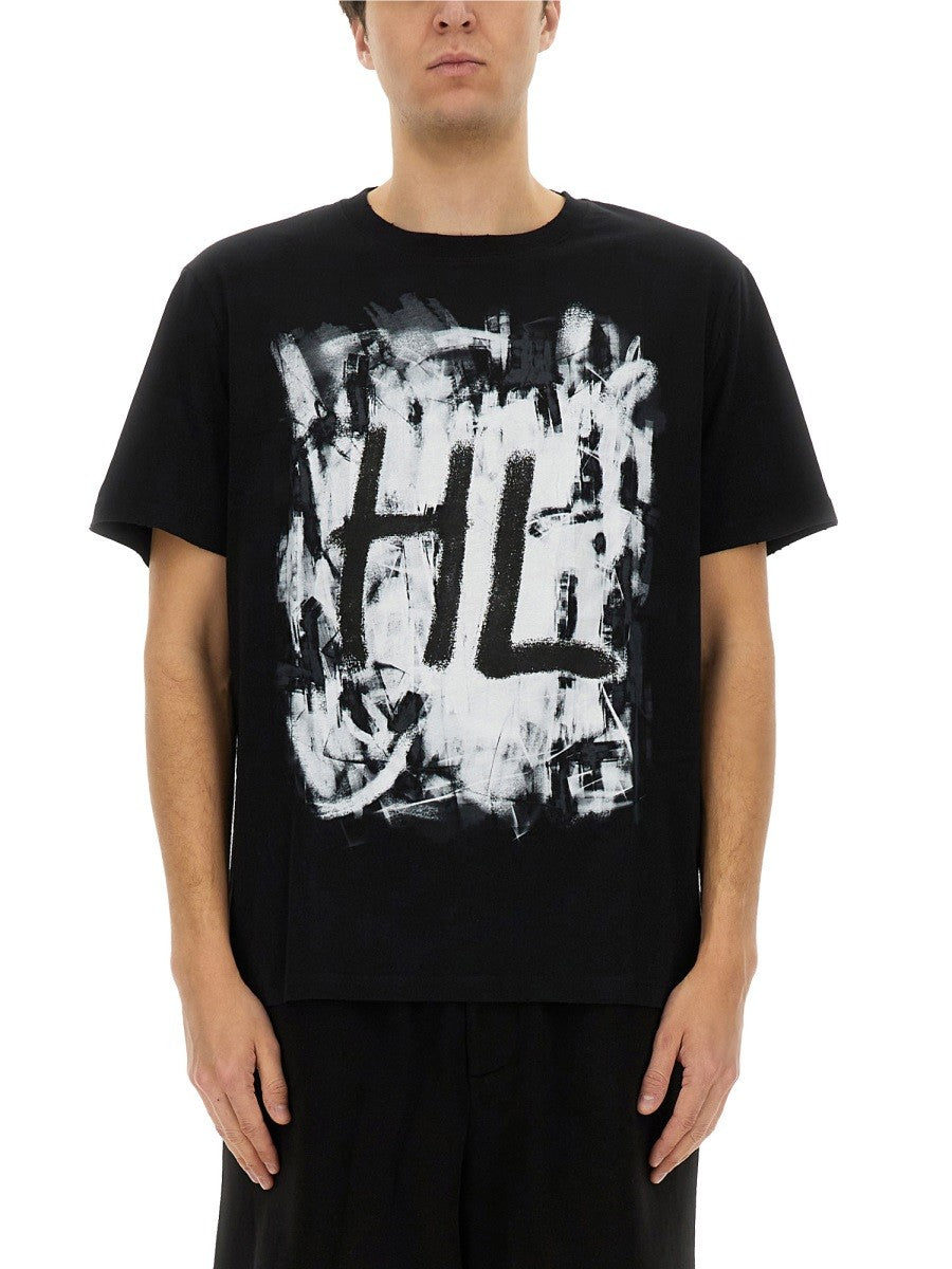 Helmut Lang - Helmut Lang Scribble T Shirt - Man->Clothing->T-Shirts