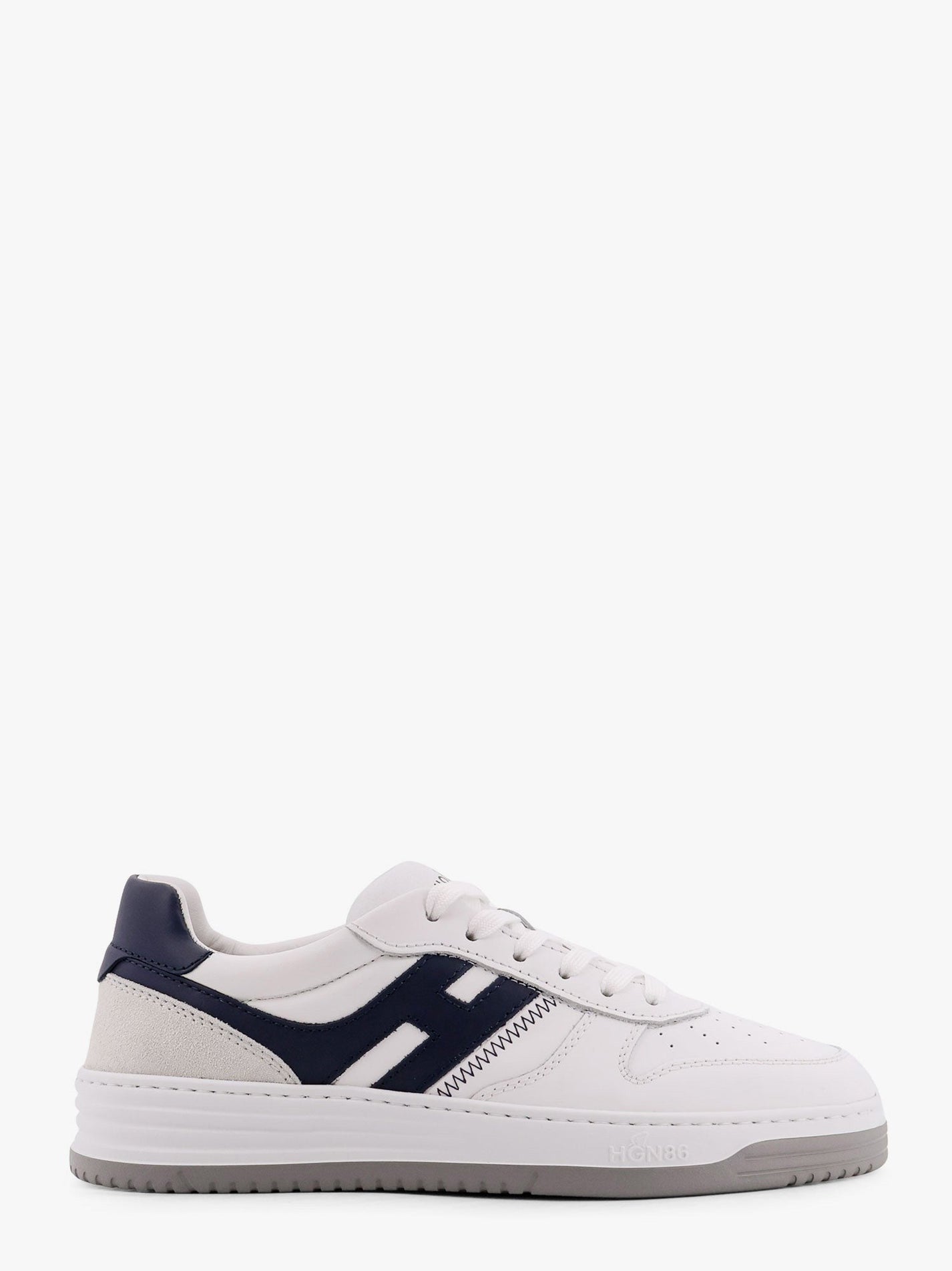 Hogan - Hogan H630 Leather Sneakers With Contrasting Monogram - Men’s Shoes